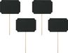 PartyDeco foto prop set beschrijfbaar - Bruiloft - Zwart - Set van 4 stuks