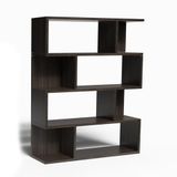 Mama Store Boekenkast, modulair, veelzijdig, minimalistisch, 4 planken, Ulme Café, 70 x 115 x 20 cm