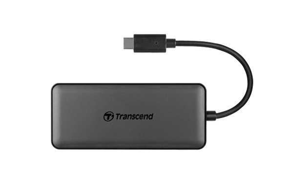 Transcend HUB5C USB-C Hub - 6-in-1 - Zwart