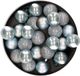 Decoris Mini boules de Noël - 28x pc - bleu clair - D3 cm - plastique