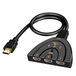 apm Switch HDMI-schakelaar, 4K/1080P, 3-in-1, met geïntegreerde kabel van 50 cm