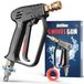 McKillans Korte Hogedrukreiniger met Draaibare Hogedrukwaterhandgreep, 3/8\" Mannelijke Stekker en 1/4\" Snelkoppeling, Power Washer Gun Compatibel met Schuimkanon - Autowasstraat Schuimpistool