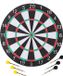 Masterdarts Dartbord tweezijdig - Ø 41 cm - Inclusief 6 pijlen en marker - Rood/Groen