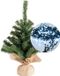 Everlands Kaemingk B.V. Mini kerstboom 45 cm - met kerstverlichting helder wit 300 cm - 40 leds