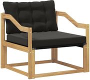 vidaXL - Tuinbank - Set - Massief Acaciahout en Textilene - Wit
