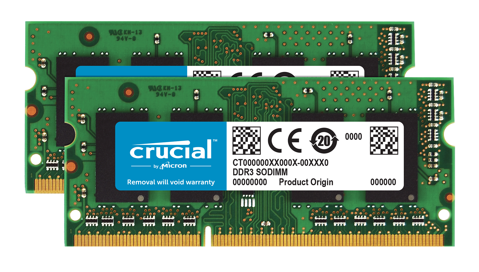 Crucial 8GB (2x4GB) DDR3 1600MHz SO-DIMM Laptop Memory Kit - CT2KIT51264BF160B