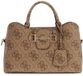 GUESS Janie Logo Girlfriend Satchel Latte Logo Lichtbruin Sac bandoulière