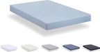 Todocama Extra zacht geborsteld microvezel hoeslaken (120 x 190/200 cm, lichtblauw)