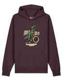 Watapparel Sweatshirt 'T-Rex Fahrrad' roestbruin