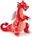 Trudi - Knuffel Draak Fantasy Red Dragon 40 cm - Handgemaakt in Italie - Luxe pluche - Knuffeldier voor jongens en meisjes - Rood