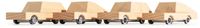 Candylab Toys Candycar World - DIY set - 4 voertuigen - Hout - Meerkleurig