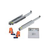 BLUM MOVENTO TIP-ON 760H laderails, 520 mm volledig uittrekbaar 40 kg, 1 paar incl. koppeling en montagetoebehorenset