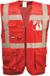 Portwest Iona Executive Veiligheidsvest Rood Polyester Mouwloos Unisex