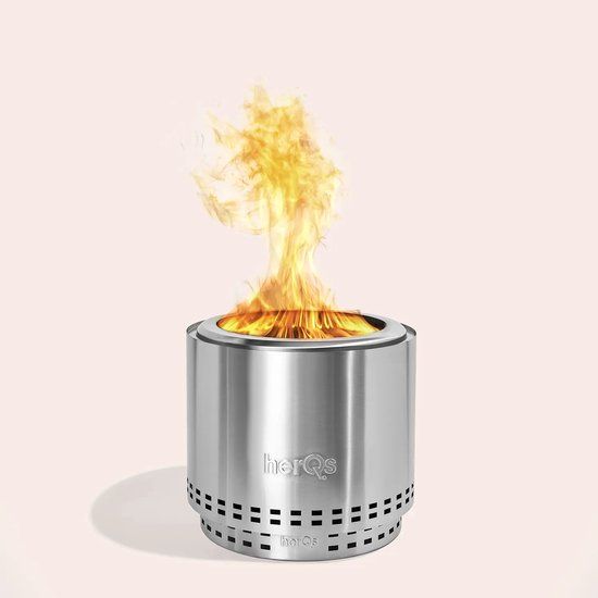 herQs Smokeless FirePit - Blaze - Rookloze Vuurkorf voor de gemiddelde en grote tuin - ⌀ 49,5 cm
