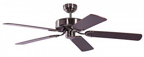 Pepeo GmbH Plafondventilator Potkuri - 132 cm - oudzilver / mahonie