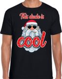 Bellatio Decorations Shoppartners Bv Fout Kerst shirt / t-shirt - Stoere kerstman - this dude is cool - zwart voor heren - kerstkleding / kerst outfit XXL