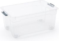 KIS Moover Box L - Opbergbox - Met Wielen & Deksel - 45L - Transparant