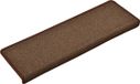 vidaXL - Trapmatten - 15 stuks - 65x21x4 cm - Donkerbruin - Rechthoekig