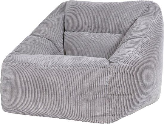 icon - Natalia XL Zitzak Fauteuil - Ribfluweel - Grijs