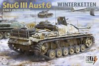 TAKOM Modelbouwpakket Militaire voertuigen - 8010 StuG III Ausf.G with Winterketten - Early Production Plastic - 1:35 - Modelbouw