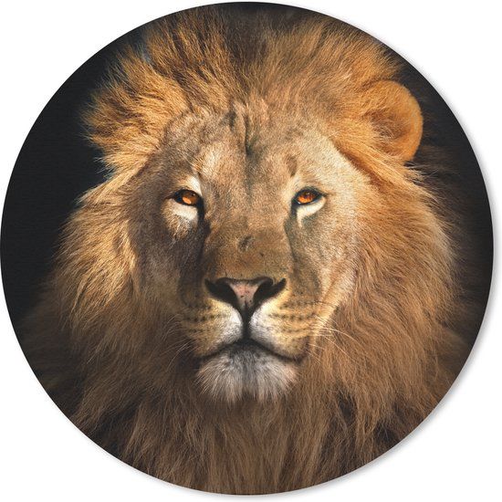 MousePadParadise Ronde muismat - Leeuw - 20x20 cm