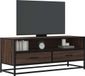 Maison Exclusive - Meuble TV aspect chêne 100x34,5x40 cm Matériau dérivé du bois et métal