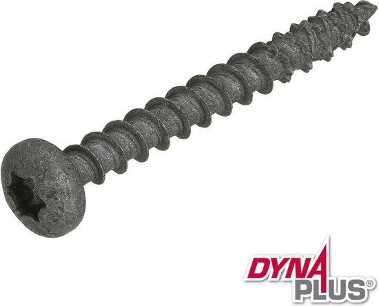 Dynaplus - Unischroeven - Torx 25 cillinderkop - 5 x 30mm - AR-Coating - Voldraad (200 stuks)