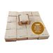 Verpakking Hostelnovo Verpakking met 1200 cocktailservetten van papier, 100% recyclebaar en biologisch afbreekbaar + servettenhouder van gerecycled karton - Eco-servetten 10 x 10 cm, gevouwen en ecologisch