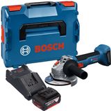Bosch Professional Bosch GWS 18V-8 Profi-hoekslijpmachine 18 V 125 mm borstelloos + 1x accu 5.0 Ah + lader + L-Boxx