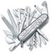 Victorinox Taschenmesser Swiss Champ (31 Funktionen, Holzsäge, Fischentschupper, Lupe, Kombi-Zange, Schere) SilverTech