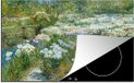 Merkloos KitchenYeah® Inductie beschermer 77x51 cm - The Water Garden - Childe Hassam - Inductie kookplaat accessoire