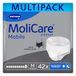 Molicare Mobile 10 druppels, maat M, absorberend ondergoed voor vrouwen en mannen met zware incontinentie, bescherming tegen lekken, huidvriendelijk, betere aanpassing aan het lichaam, 42 stuks