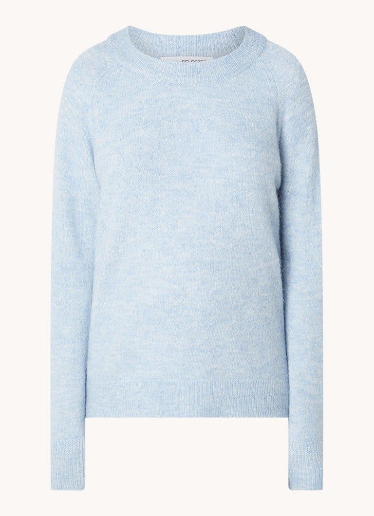 Selected Femme Lulu fine knit alpaca wool blend sweater