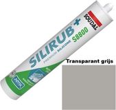 Soudal Silirub+ S8800 Natuursteen - Siliconekit - Transparant Grijs - 310 ml