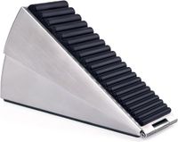 Merkloos Heavy Duty Door Stopper - Spring Loaded Door Stop - Verstelbare Veermechanisme - Robuust Aluminium Design - 3 Inch Formaat - 1 Stuk - Voor Zware Voor- En Garagedeuren
