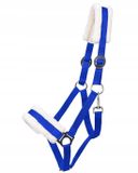 QHP Cali Halster met Bontvoering Blauw FULL