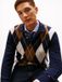 Tommy Hilfiger Men's Knit Sweater - Size L - 100% Cotton - Desert Sky Blue
