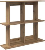 vidaXL Wandplank Muurmontage Artisanaal eiken 80 x 20 x 75 cm