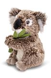 Uni-Toys Koala met blad, zittend - 16 cm (hoogte) - pluche beer - pluche dier