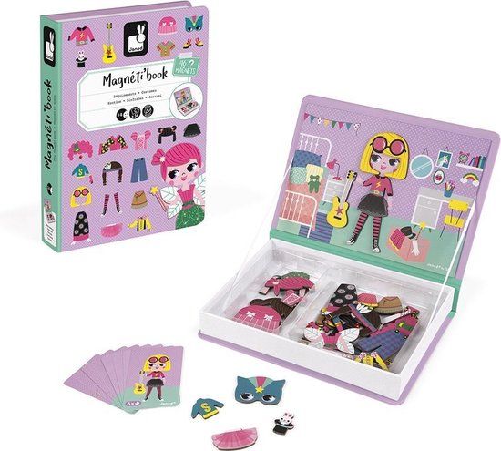 Janod Magnetibook Verkleedfeest Meisjes