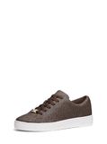Michael Kors Keaton Lace Up Dames Lage Sneakers Bruin Textiel Rubber