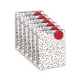 Clairefontaine 26988-2Cpack Excellia geschenkzakjes, groot, 26,5 x 14 x 33 cm, 210 g, motief: kleurrijke stippen op witte achtergrond, ideaal voor: bordspellen, puzzels, geschenken
