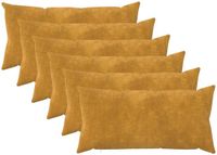 vidaXL - Taie d'oreiller - 6 pièces - Jaune - 40 x 70 cm