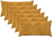 vidaXL - Taie d'oreiller - 6 pièces - Jaune - 40 x 70 cm