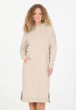 NOU Sweatshirtkleid Rala Beige Katoen Lange Mouw Vrouwen Maat 38-40