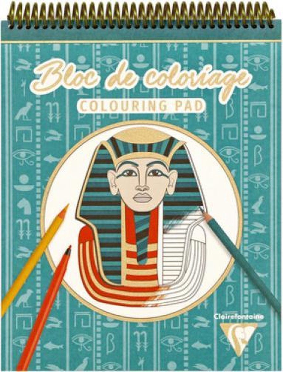 Clairefontaine Colouring Pad - 20 vel - 250 g - Blauw