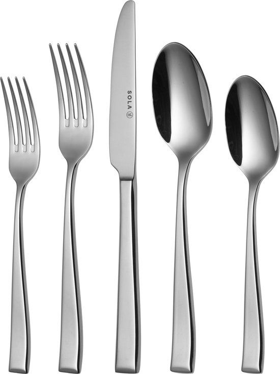 Sola Durban Bestekset 90-delig - 18/10 RVS - Zilver