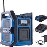 Scheppach Accu Bouwradio 20V C-DAB30-X - Set S - DAB+, DAB en FM - 30 W stereo - Inclusief 20V 2.0 Ah accu en 2.4 A oplader