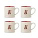 Bloomingville Mug en grès Kenai rouge lot de 4