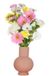 Hakbijl Glass Bloemenvaas Deborah - Zacht Roze - glas - D31 x H39 cm